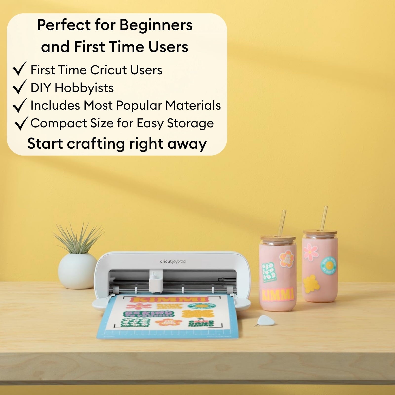 Cricut Joy Xtra Cutting Machine with Printable Sticker Paper & Vinyl B