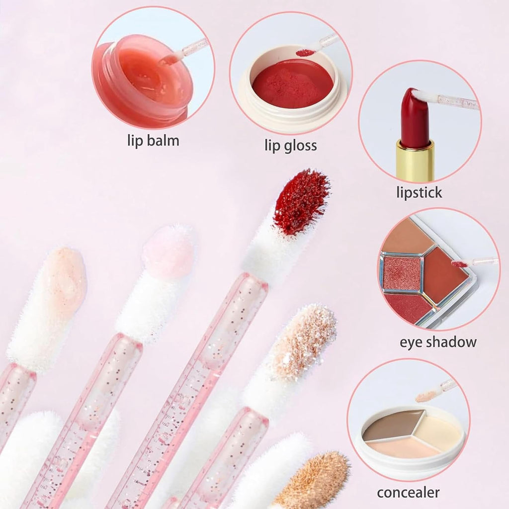 200 count Disposable Mascara Wands Lip Applicator Makeup Brush Sets, 5