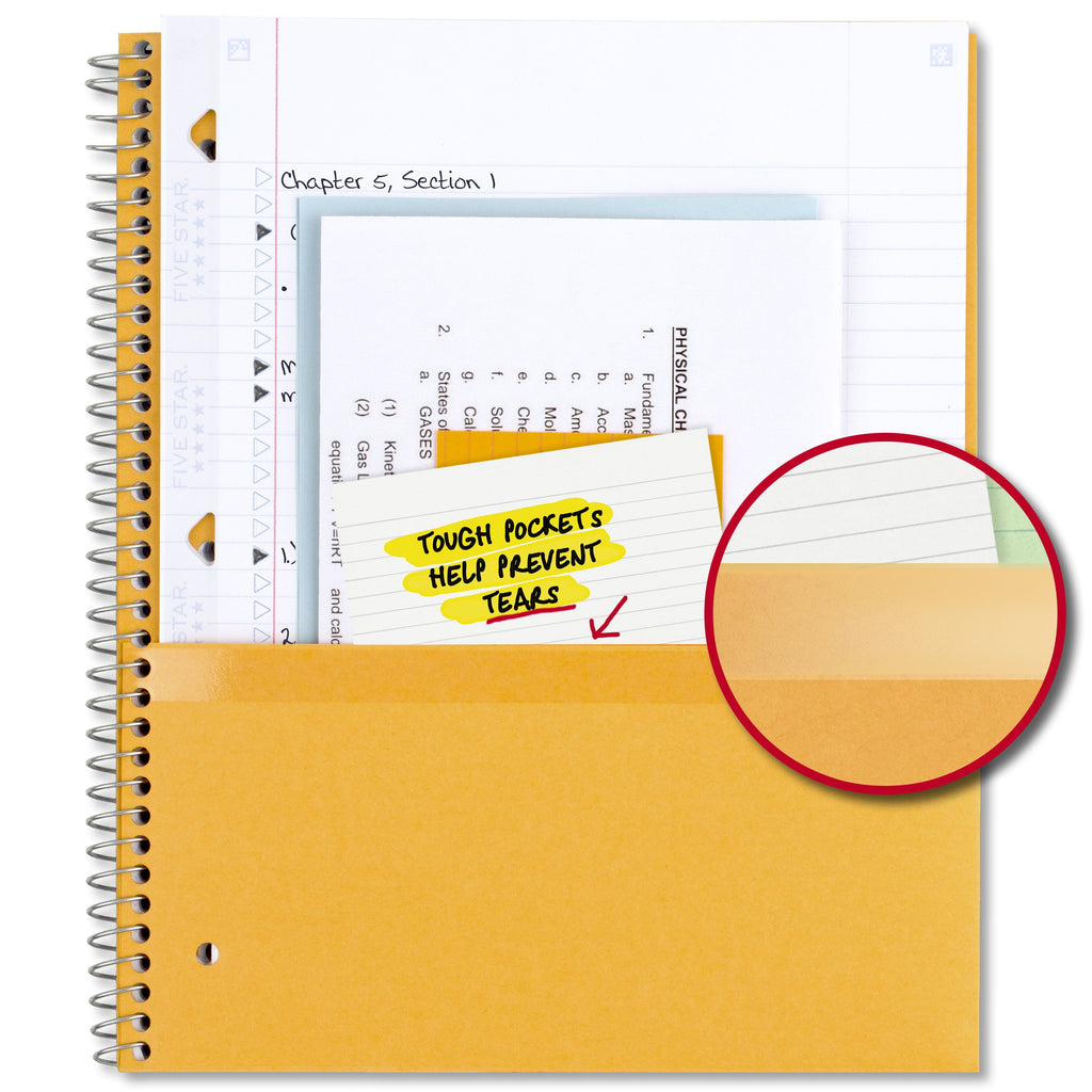 Five Star 1 Subject College Ruled Notebook Plus Study App, 8.5" x 11",