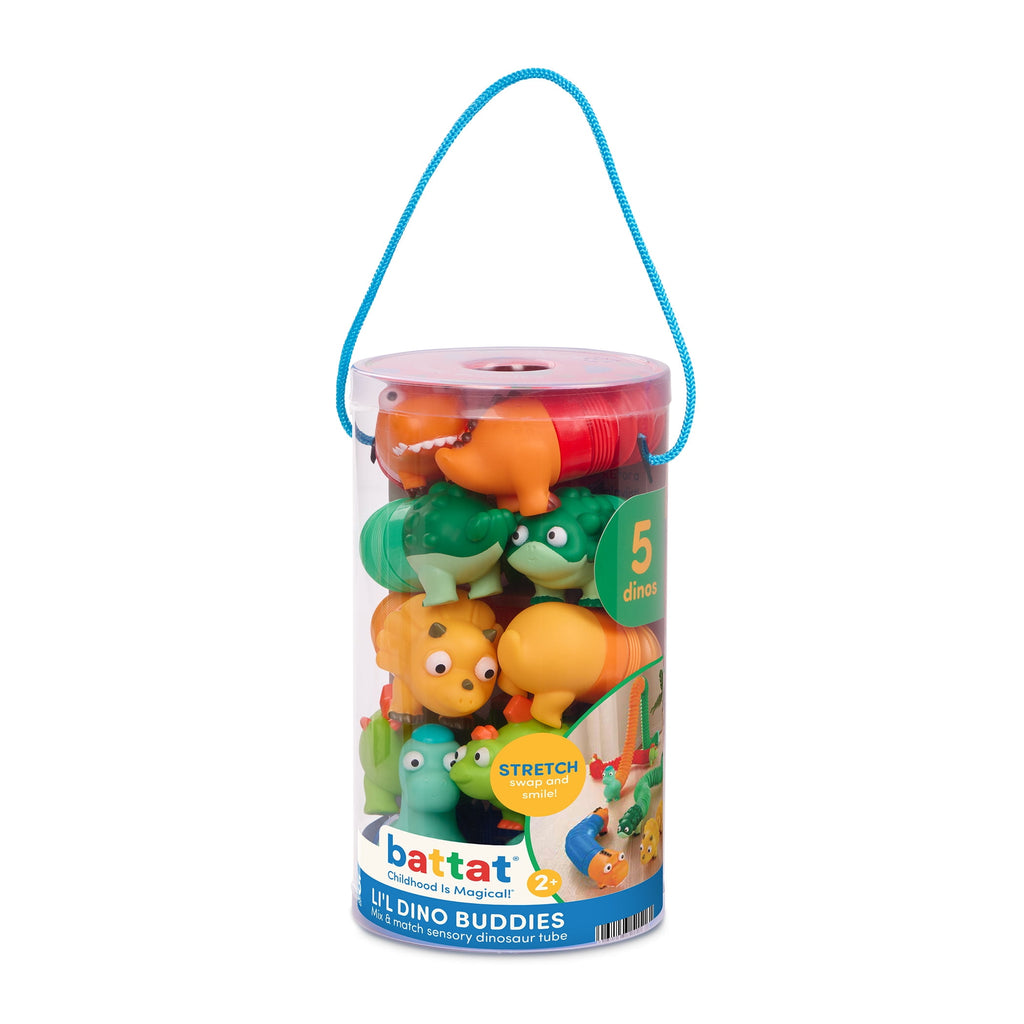 Battat Li'l Dino Buddies Sensory Dinosaur Tubes