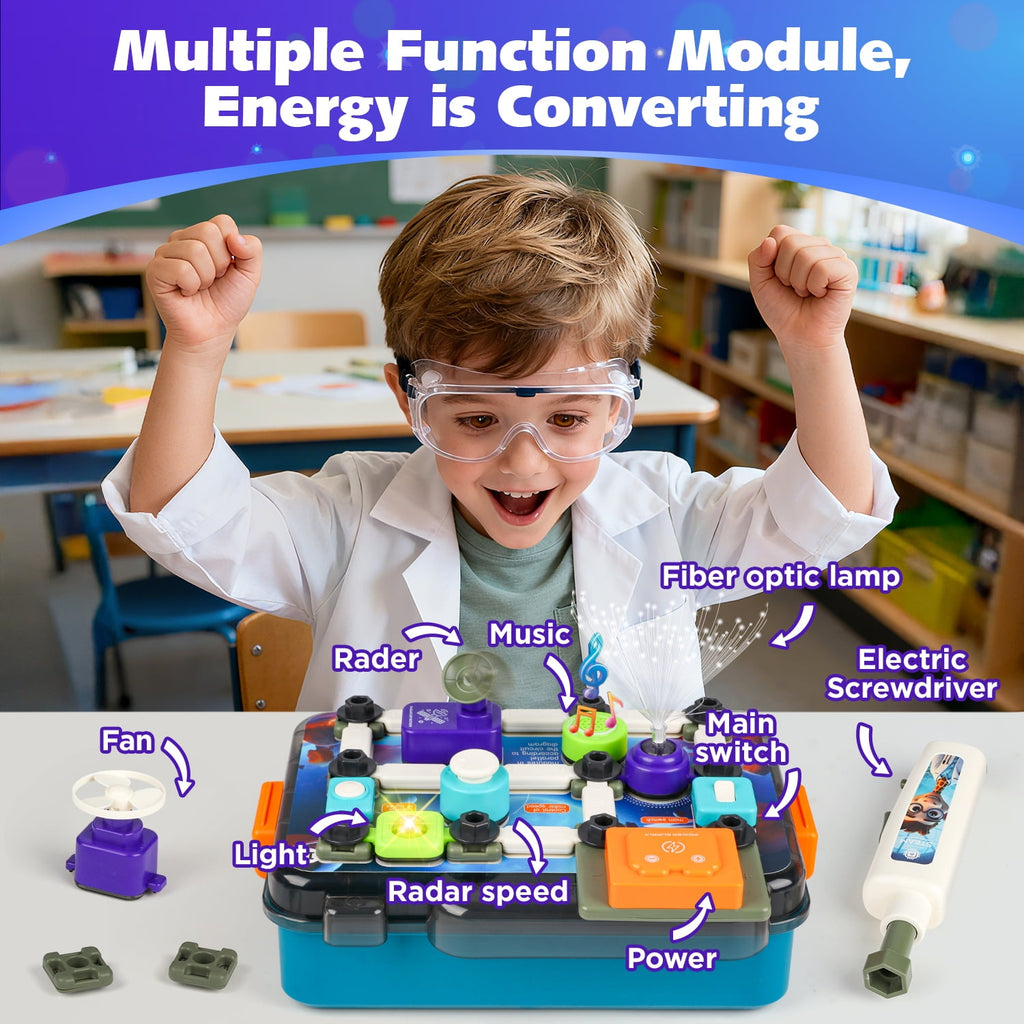 HopeRock Science Kit for Kids, 58PCS Toys for Boy 8-11 Years, Physics