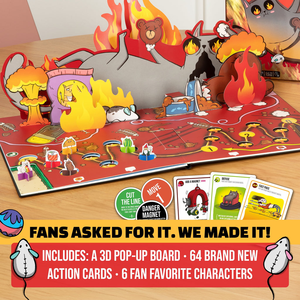 Exploding Kittens: The Board Game - The Action Packed Party Game to Ce