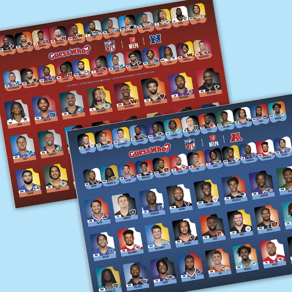 Guess Who? NFL Edition Board Game, Officially Licensed, Birthday Gifts