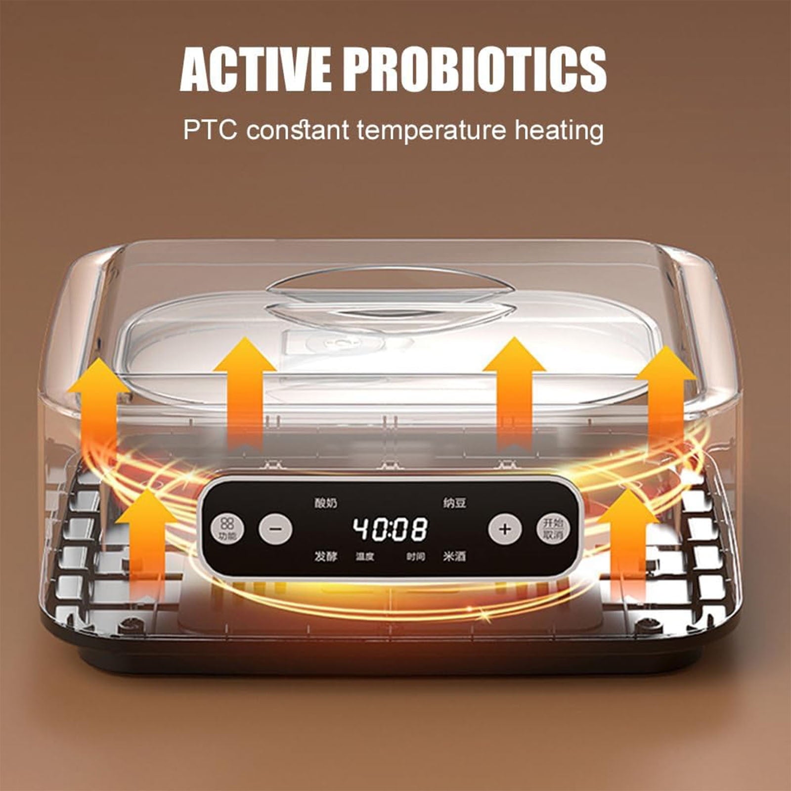 WWG 1.6L Yogurt Maker with Temperature Control and 8-12 Hour Timer, St