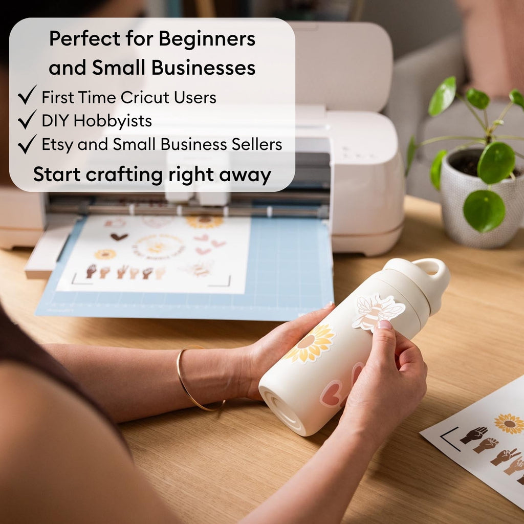 Cricut Maker 4 Cutting Machine - Ultimate Sticker Making Bundle for St