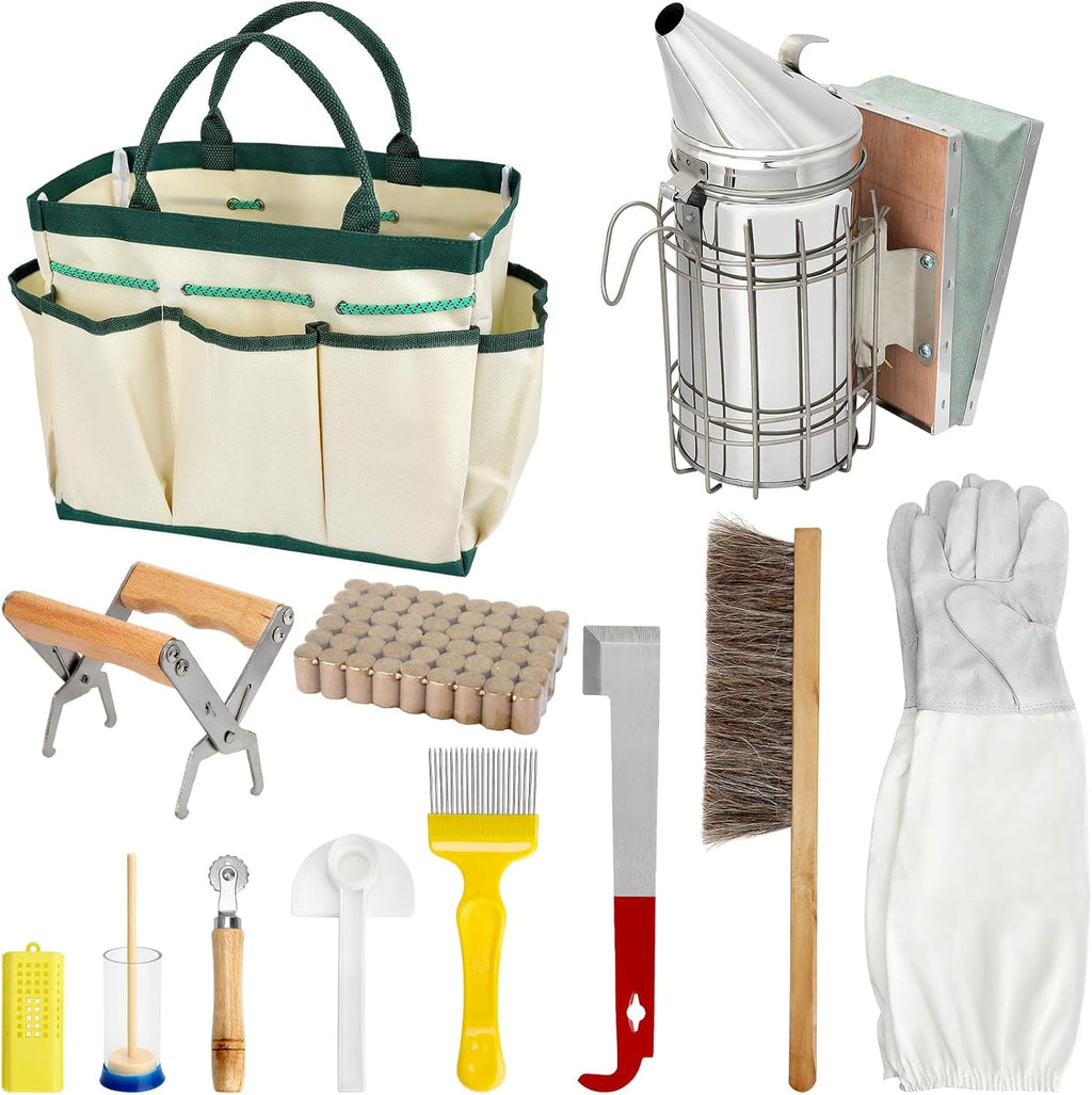 12pcs Bee Hives Starter Kit Beekeeping Supplies, Bee Keeping Supplies-