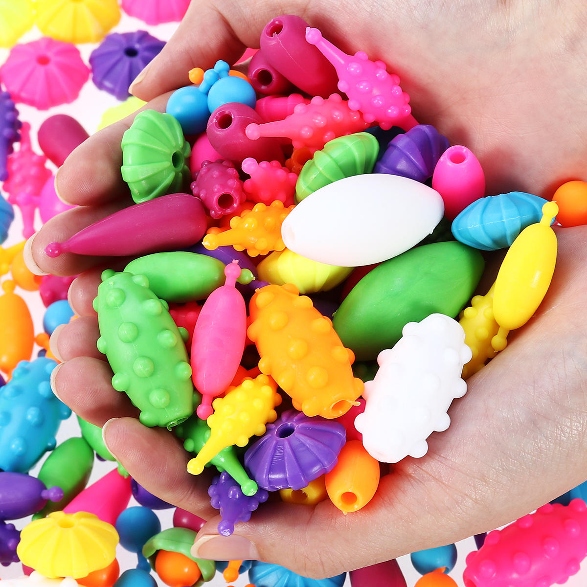 HOMEMAXS TOYMYTOY Snap Beads Set Creative DIY Necklace Bracelet Jewelr