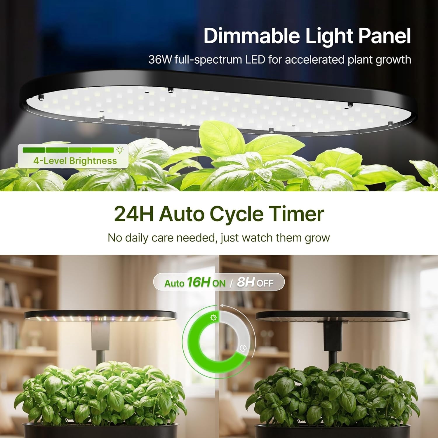 SUNCOZE Hydroponics Growing System with Removable Tank, 12 Pod Indoor