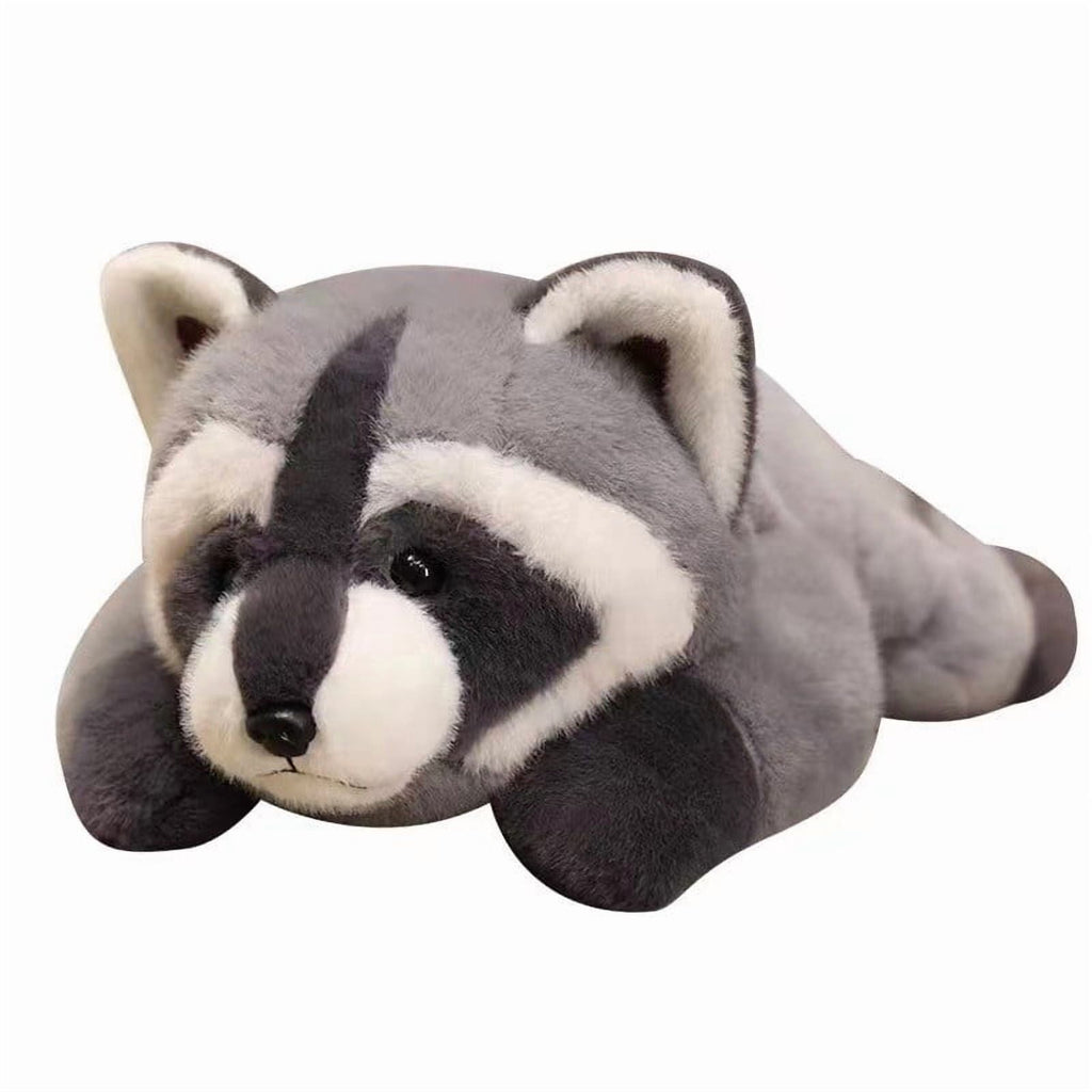 Weighted Raccoon Plush Pillow, Oversized Stuffed Animal Cuddle Buddy,