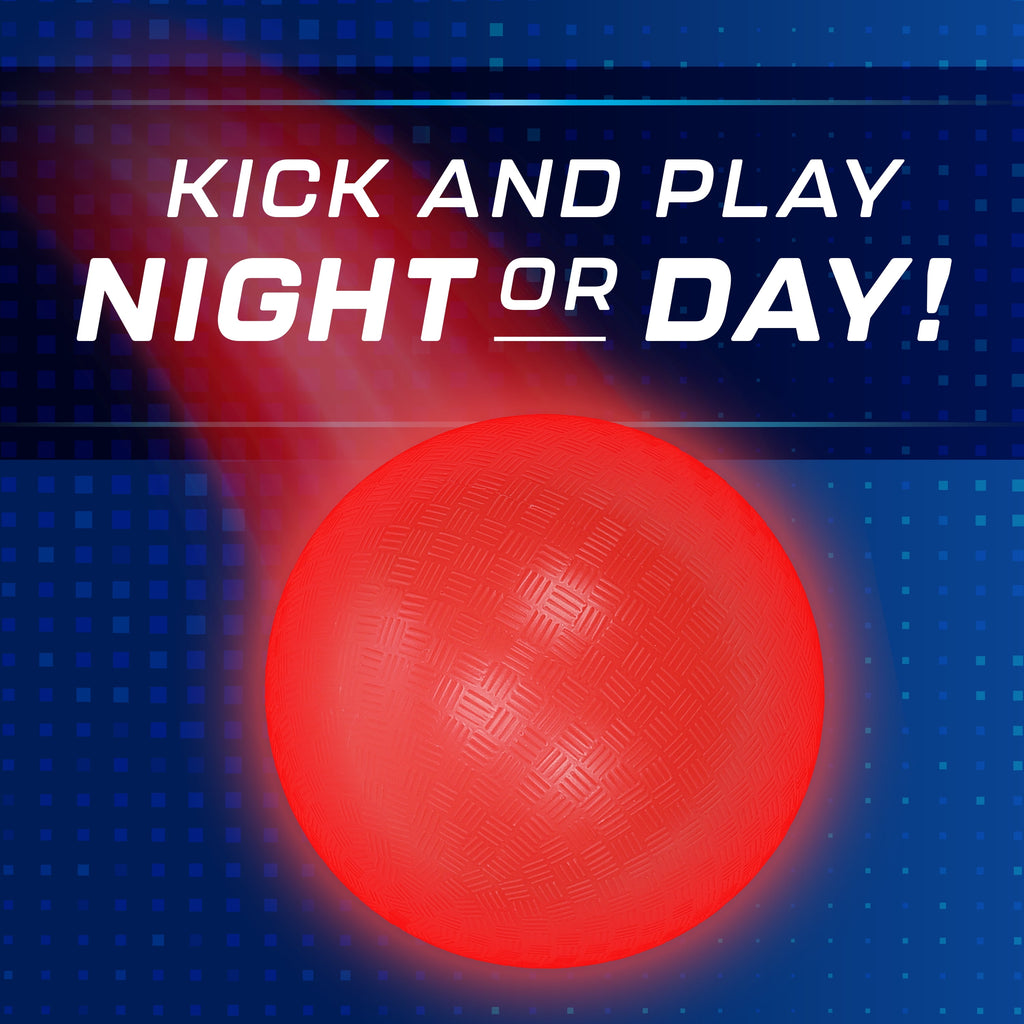 LED Kickball Set, Light-Up Outdoor Sports Game, for All Ages, by MinnA