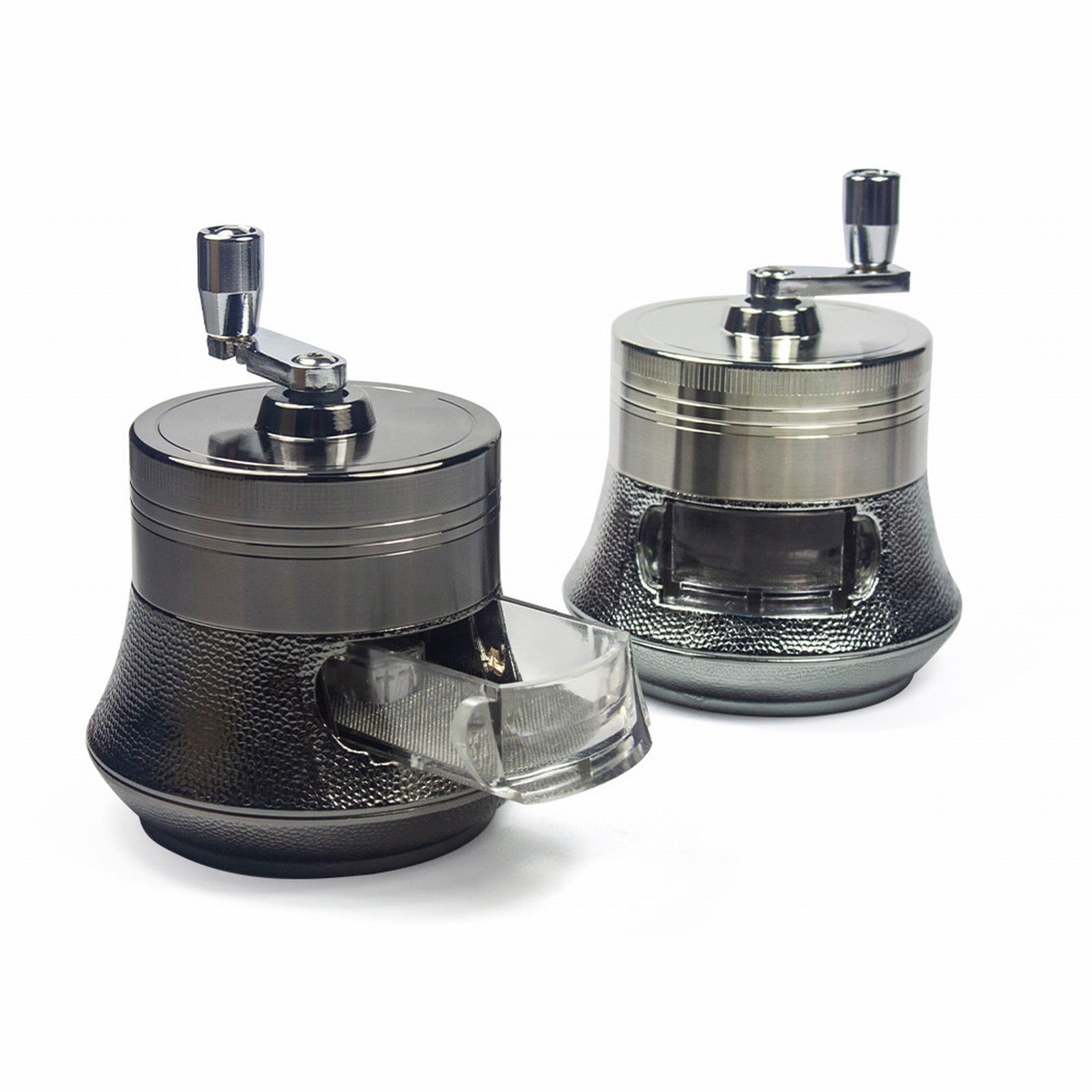 SUSHANG 4 Inch Hand Crank Grinder - Clear Top Coffee Bean & Spice Mill