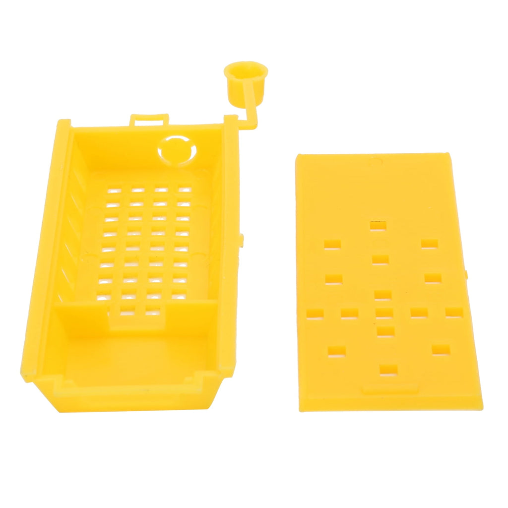 BOKYAN 20Pcs Queen Bee Cages, Yellow Plastic Beekeeping Transport Box