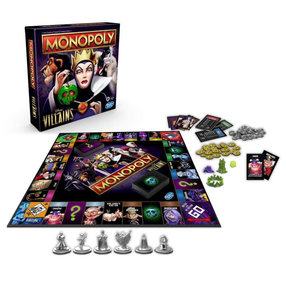 Monopoly: Disney Villains Edition Board Game for Ages 8 and Up, 2-6 Pl