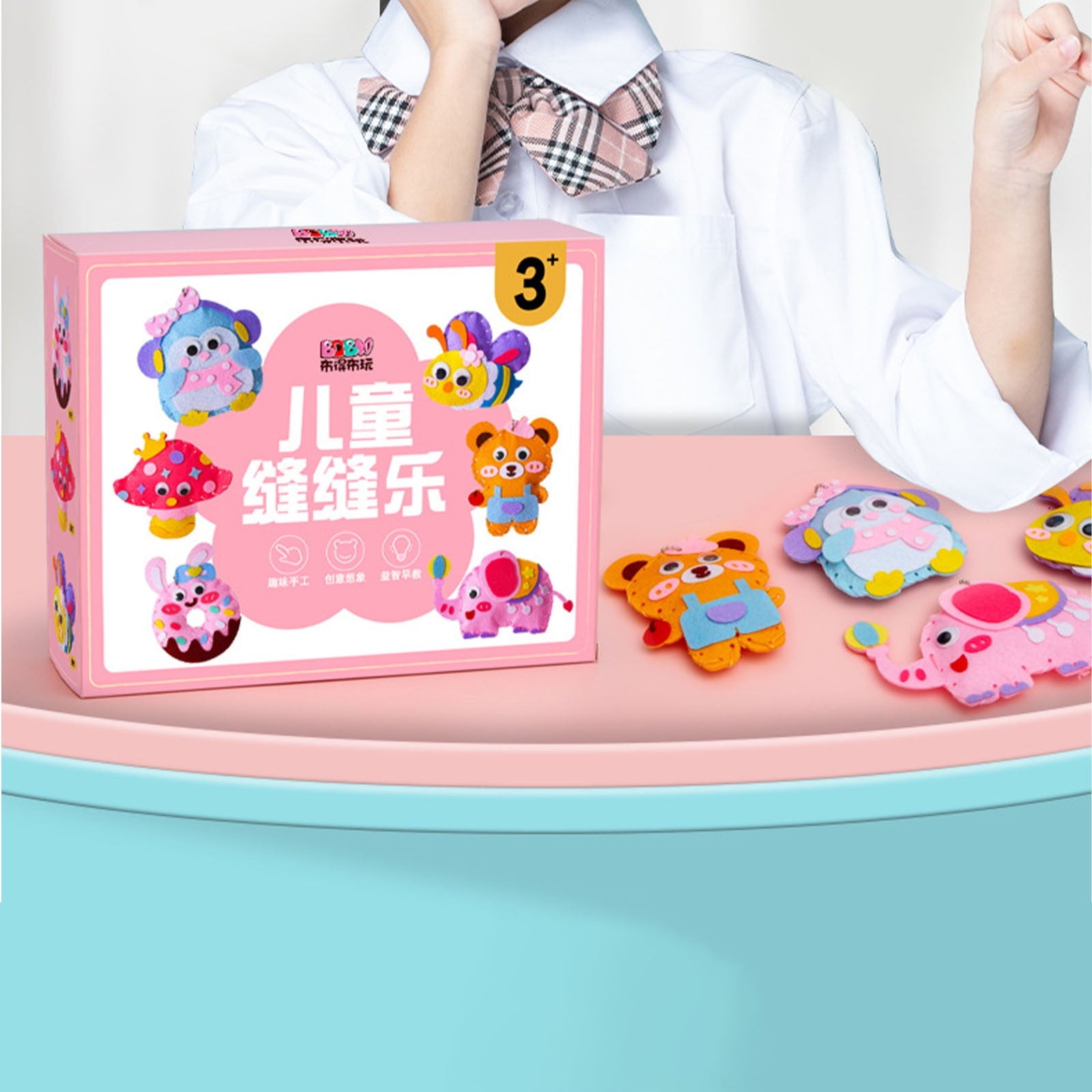ToysYGift Sewing Kit for Kids Beginner Arts and Crafts, Make DIY Proje