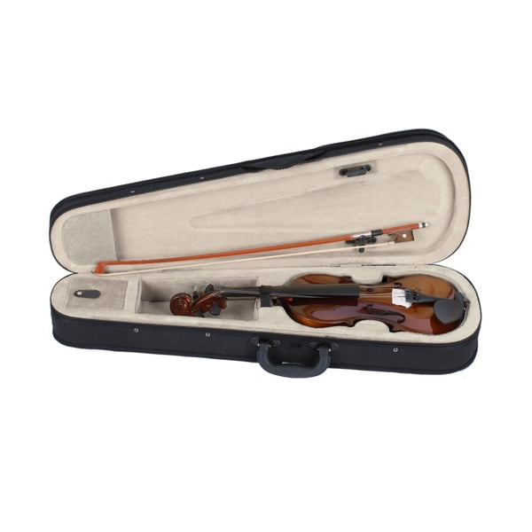 Alvantor 1/4 Size Acoustic Violin Set for Kids Ages 5-7 - Natural Wood