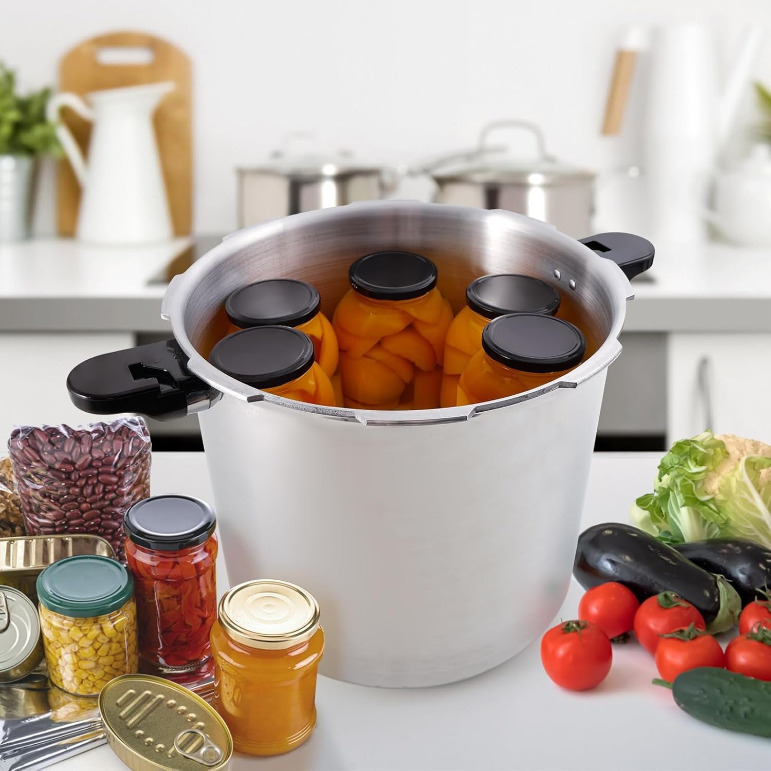 PROPOTCOKE Pressure Cooker 24 Quart/23 Liter,Pressure Canner with Reli