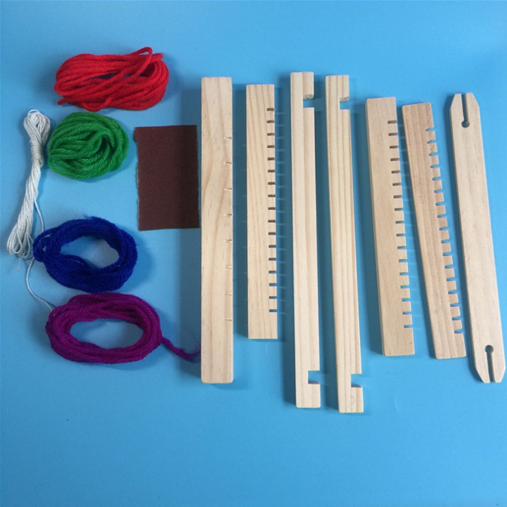 Wooden Weaving Loom, Czzoypi Kids Educational DIY Hand Knitting Toy, W
