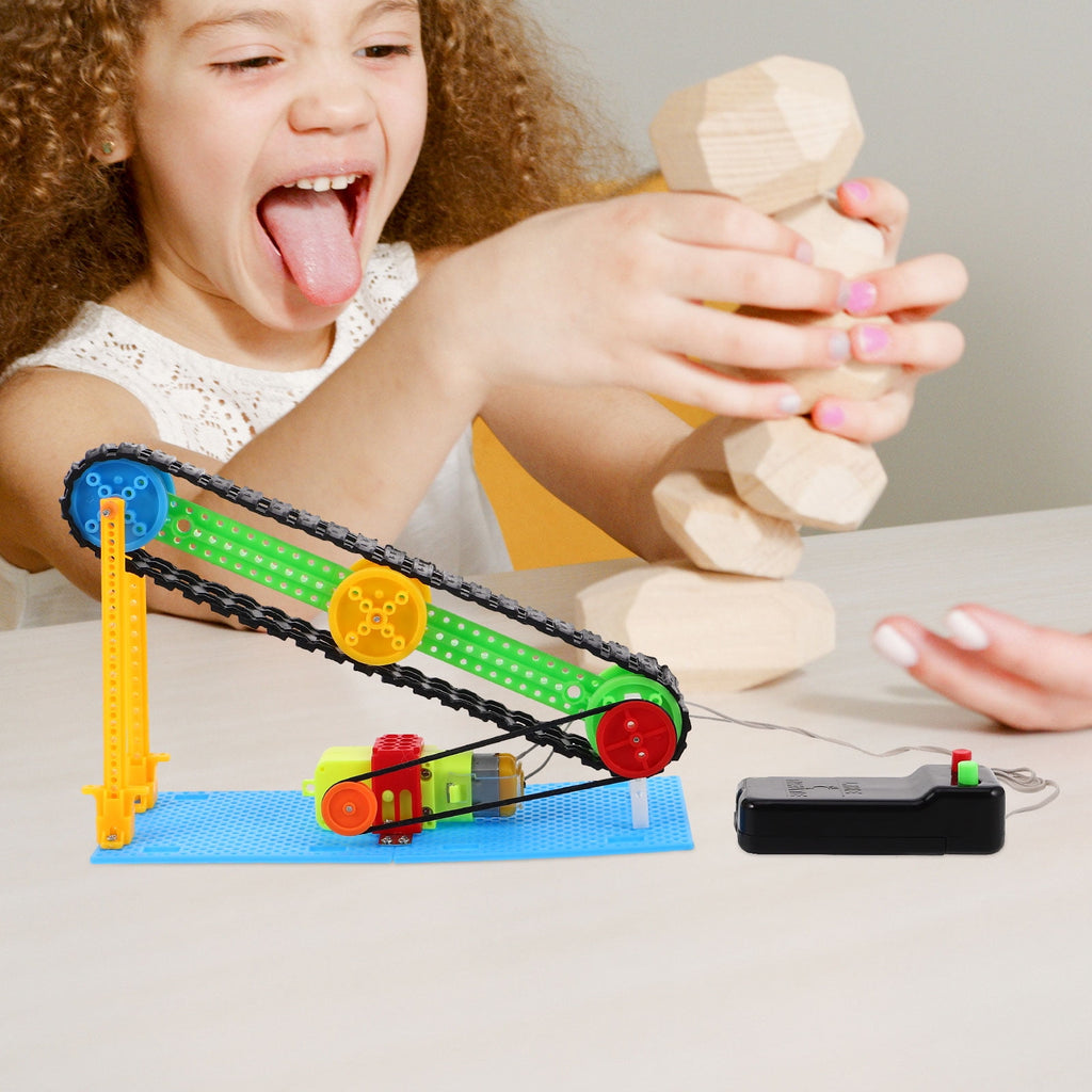 Amosfun Excavator Belt Set for Science Projects, Multi Plastic Quick T