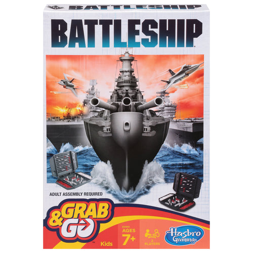 Battleship Grab and Go Board Game for Kids and Family Ages 7 and Up, 2