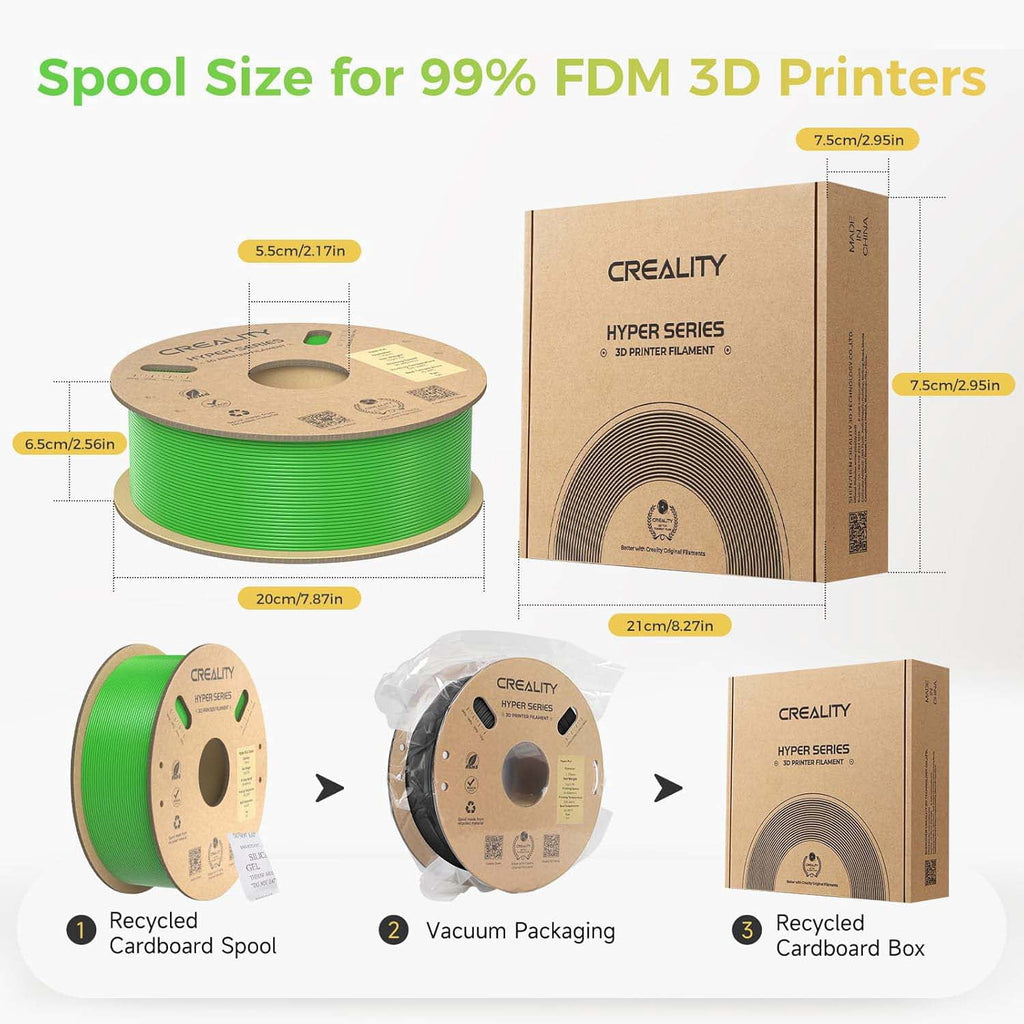 Creality Hyper PLA 3D Printer Filament 600mm/s High-Speed +/-0.03mm Ac