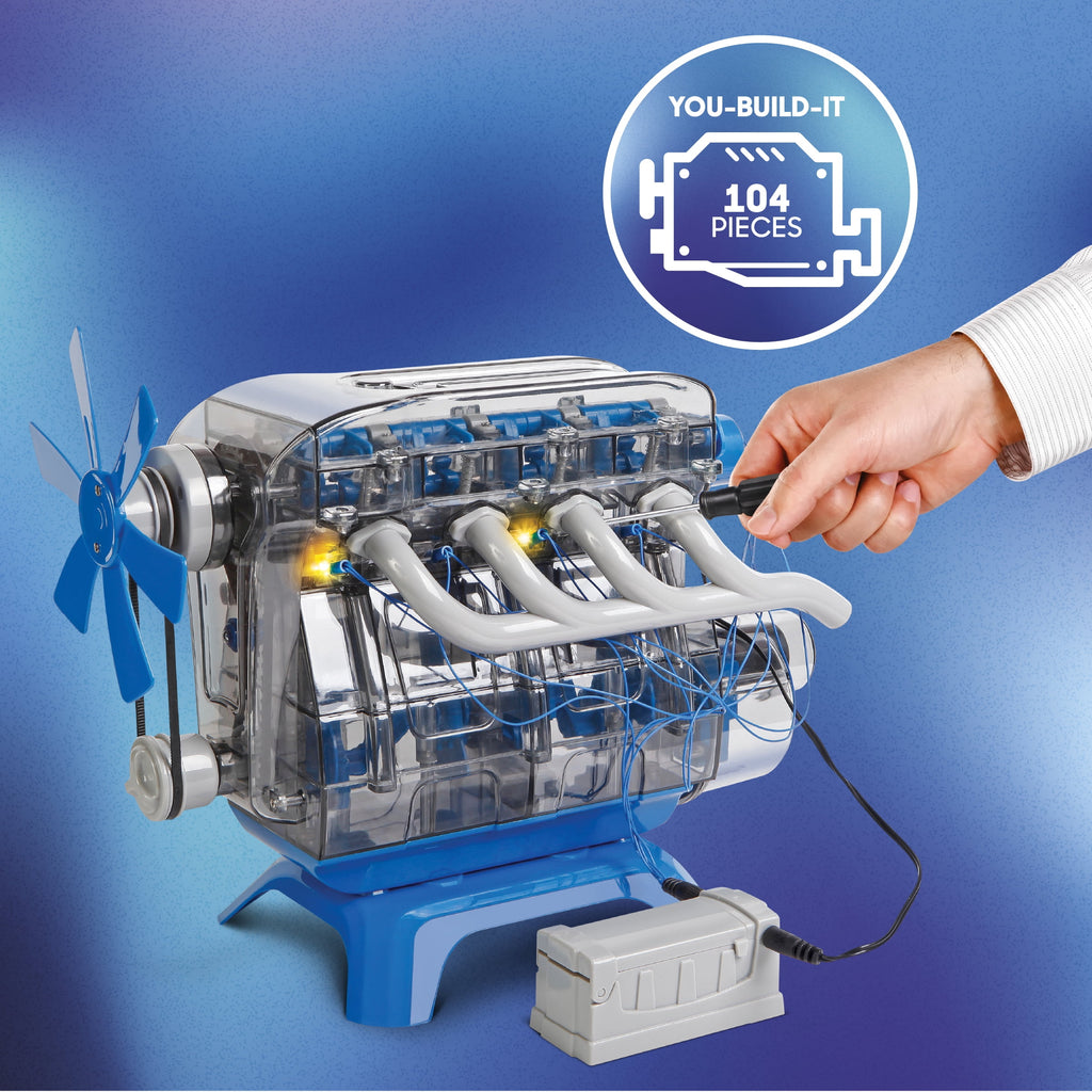Discovery #Mindblown Model Engine Kit for Children, with Moving Motor