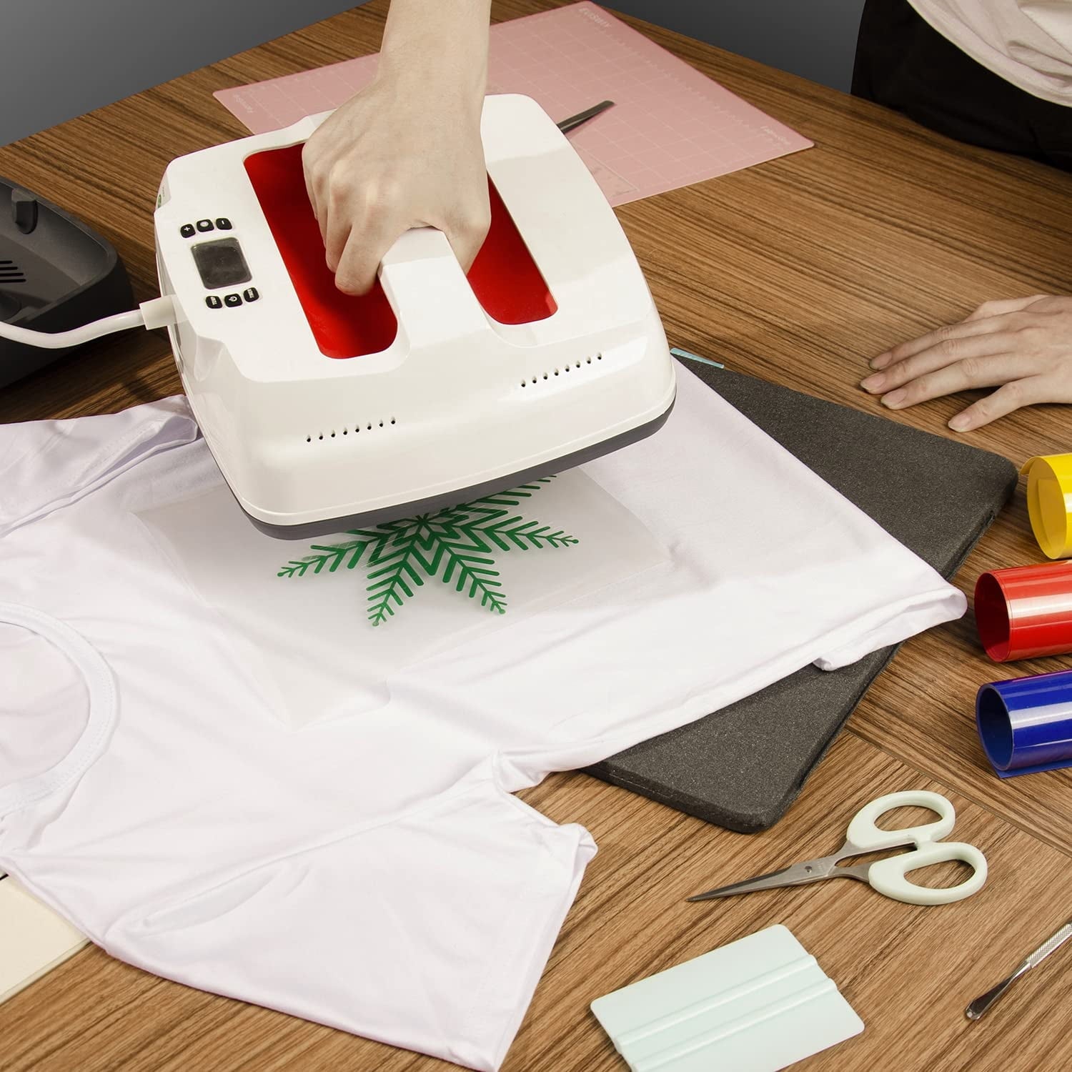 Heat Press Mat, 13" x 17" for Cricut Easypress, Double Sided Insulatio