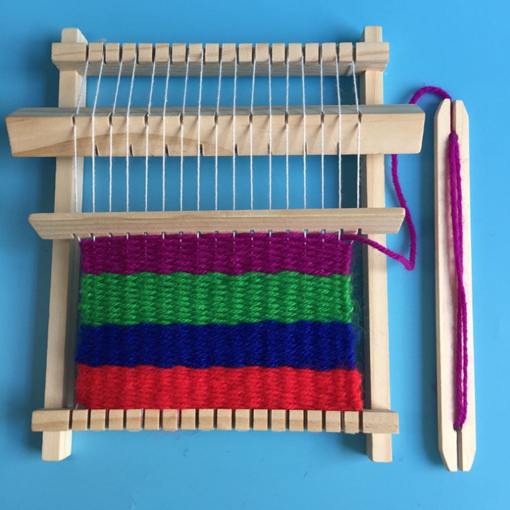 Wooden Weaving Loom, Czzoypi Kids Educational DIY Hand Knitting Toy, W