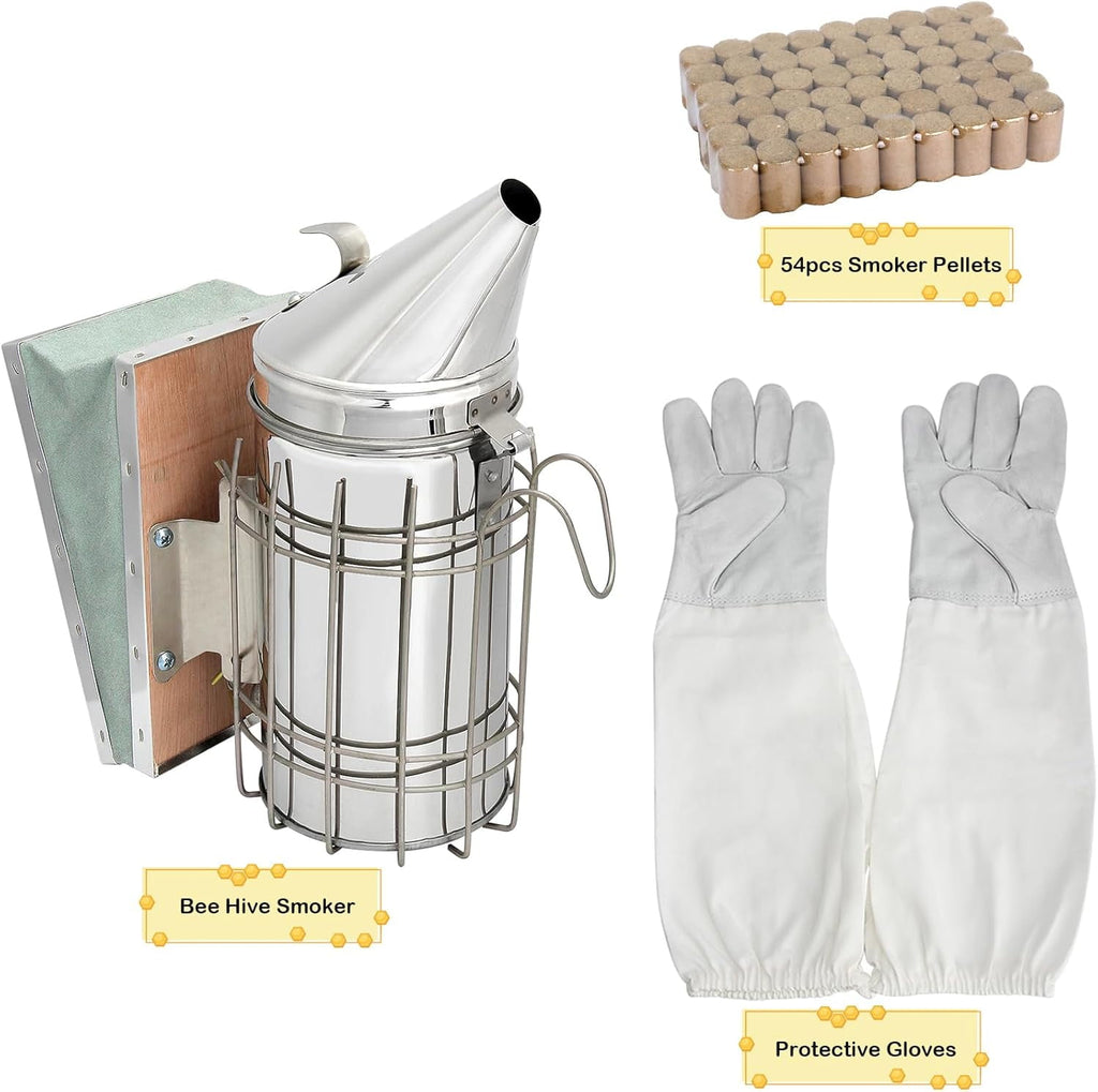 12pcs Bee Hives Starter Kit Beekeeping Supplies, Bee Keeping Supplies-