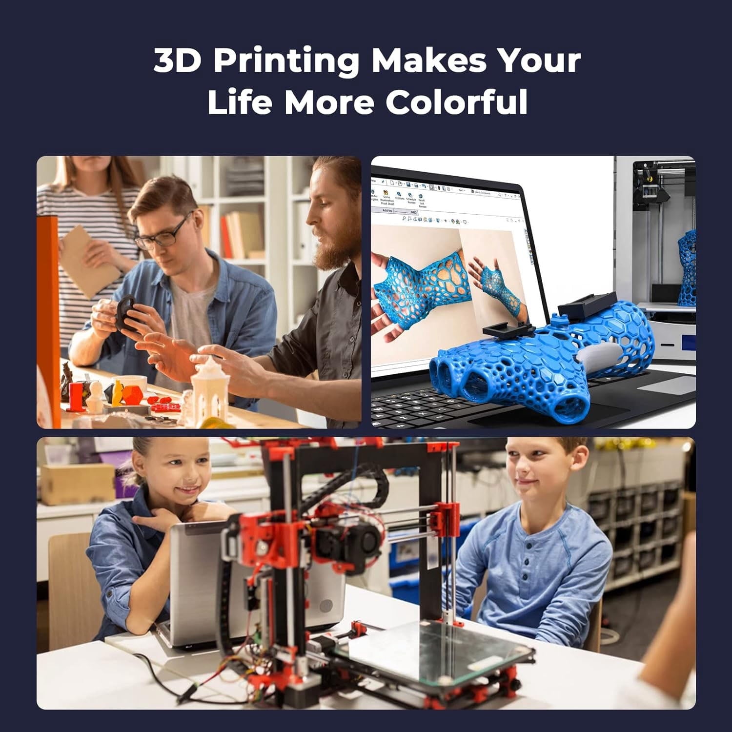 Creality Hyper PLA 3D Printer Filament 600mm/s High-Speed +/-0.03mm Fo