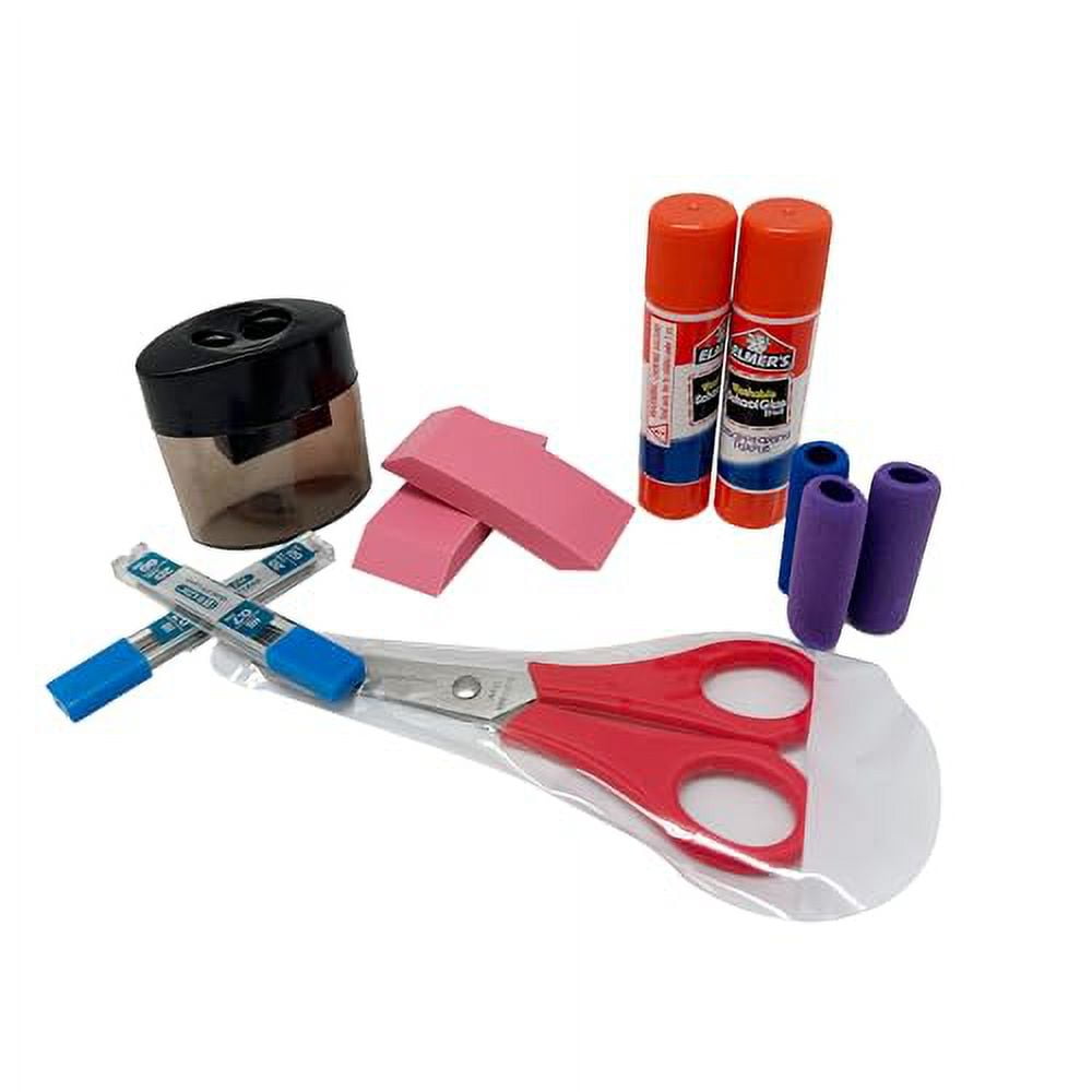 Elementary School Essentials 24-Piece Pencil Pouch Set – Complete Ba