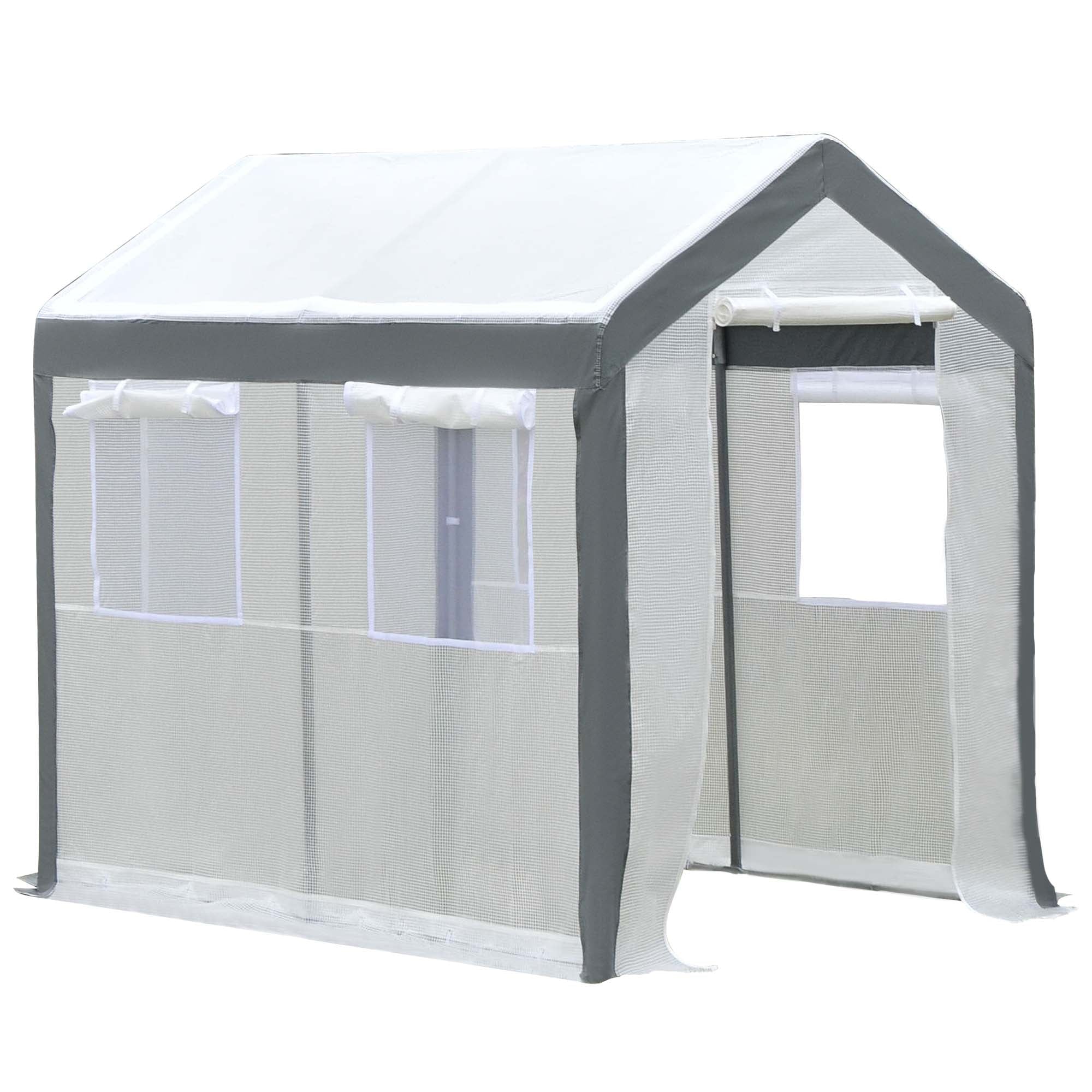8' x 6' x 7.4' Steeple Walk-In Greenhouse Tunnel Portable Plant Garden