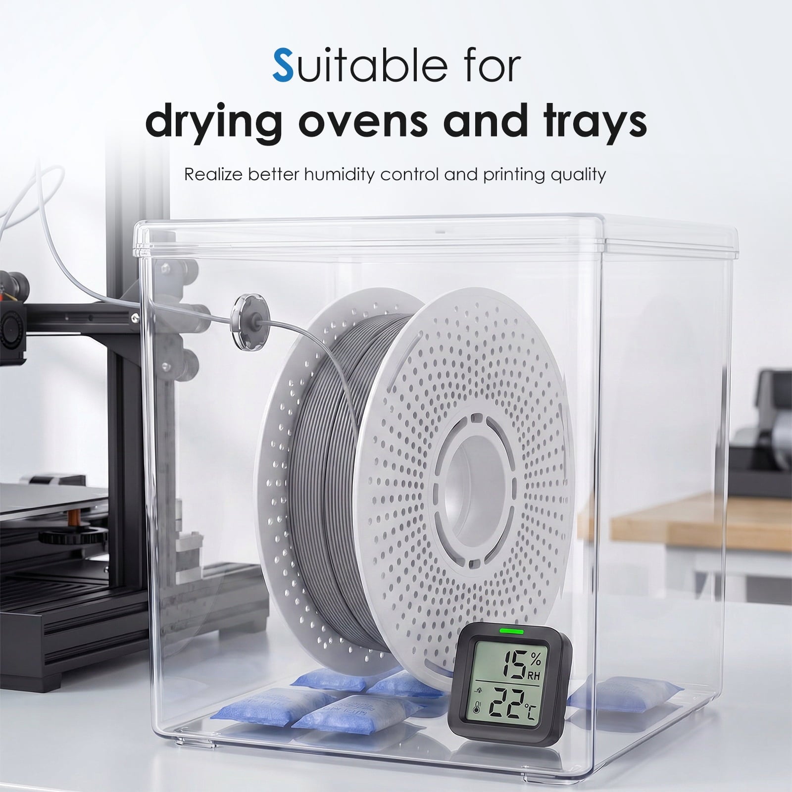 Reusable 3D Printer Filament Spool for Bambu Lab P1S P1P A1 X1C - 2Pcs