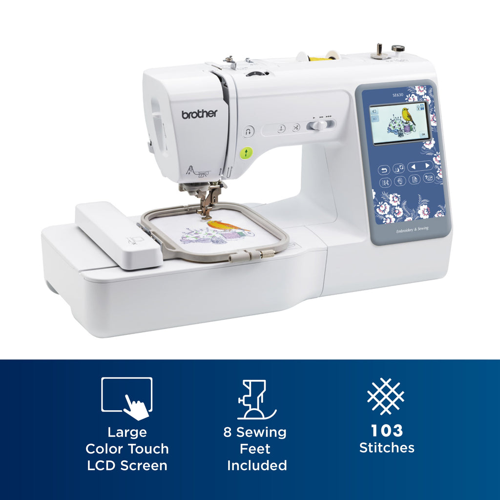 Brother SE630 Sewing and Embroidery Machine with 400 Downloadable Desi
