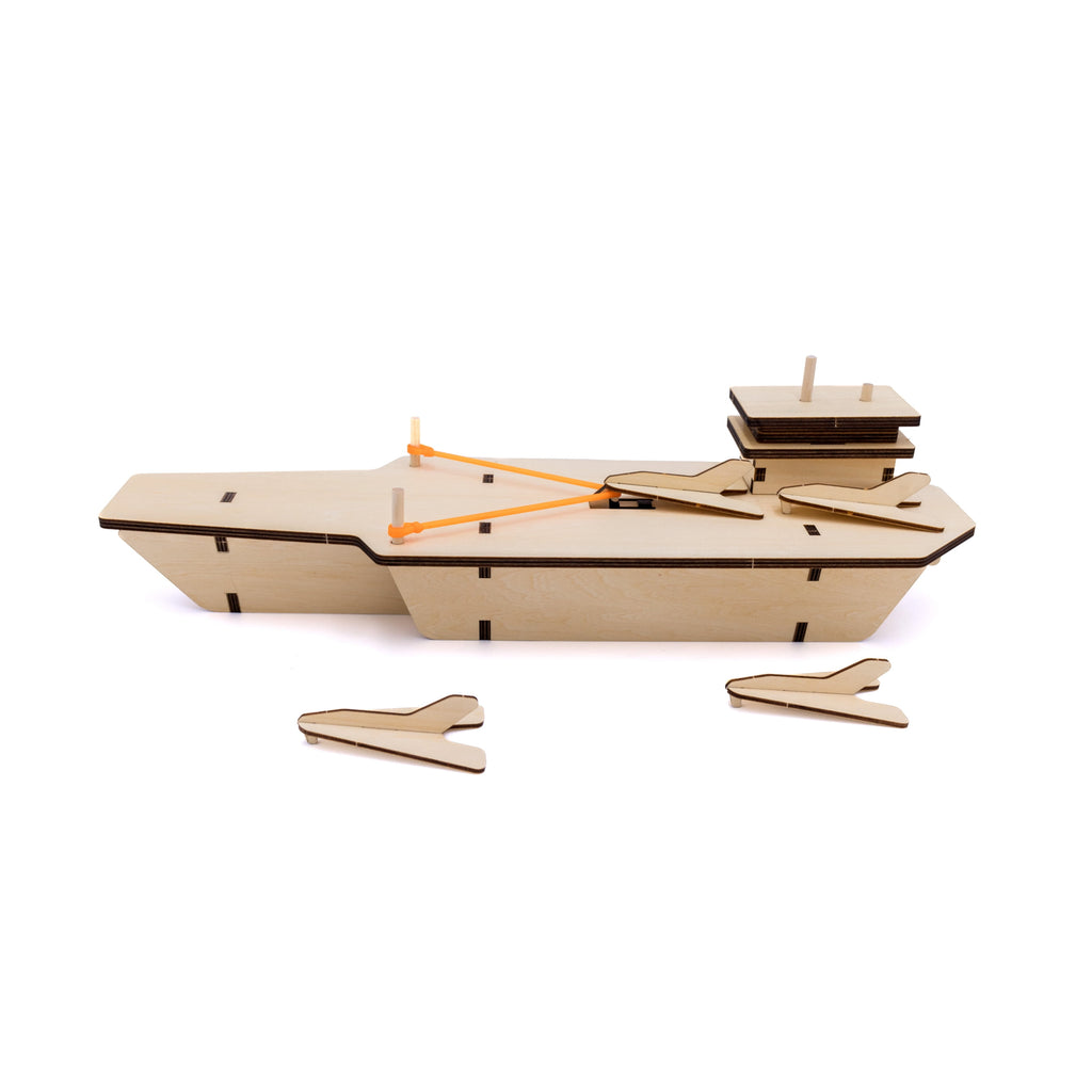 Jimmy's Workshop Aircraft Carrier Beginner Woodworking Set