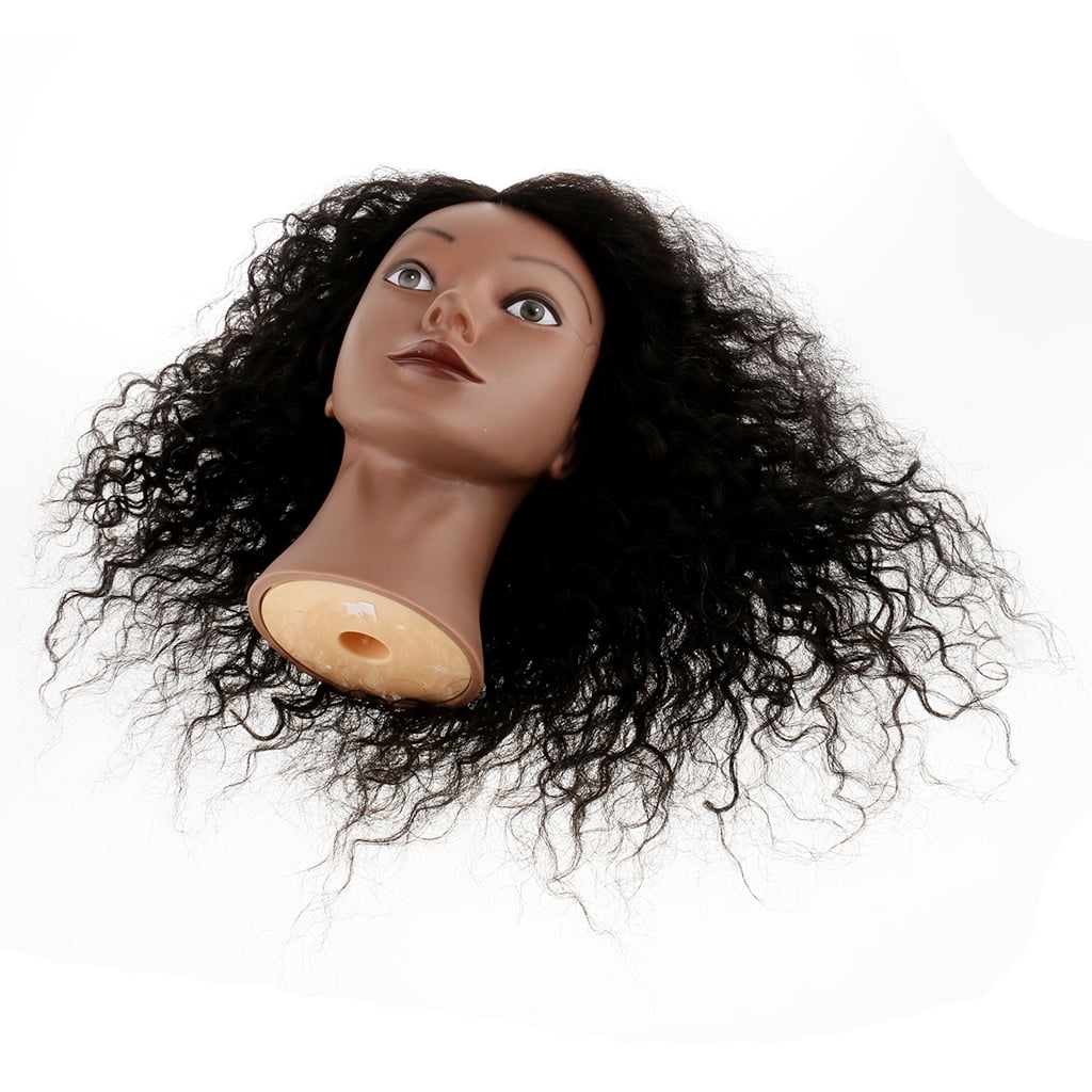 EHJRE African American Afro 100% REAL HUMAN HAIR Cosmetology Hairdress