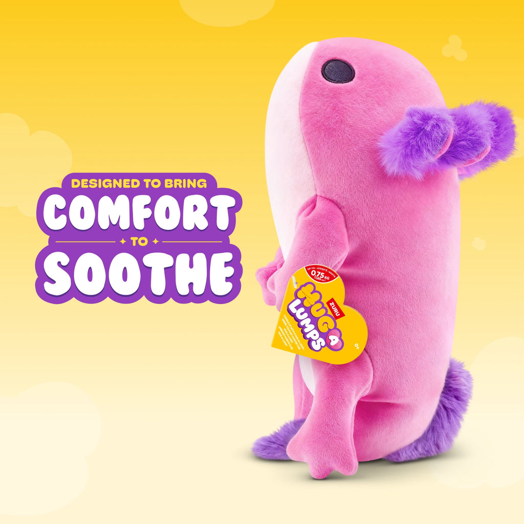 Hug a Lumps Ally the Axolotl by ZURU - Small 1.65lbs Cuddly Weighted P