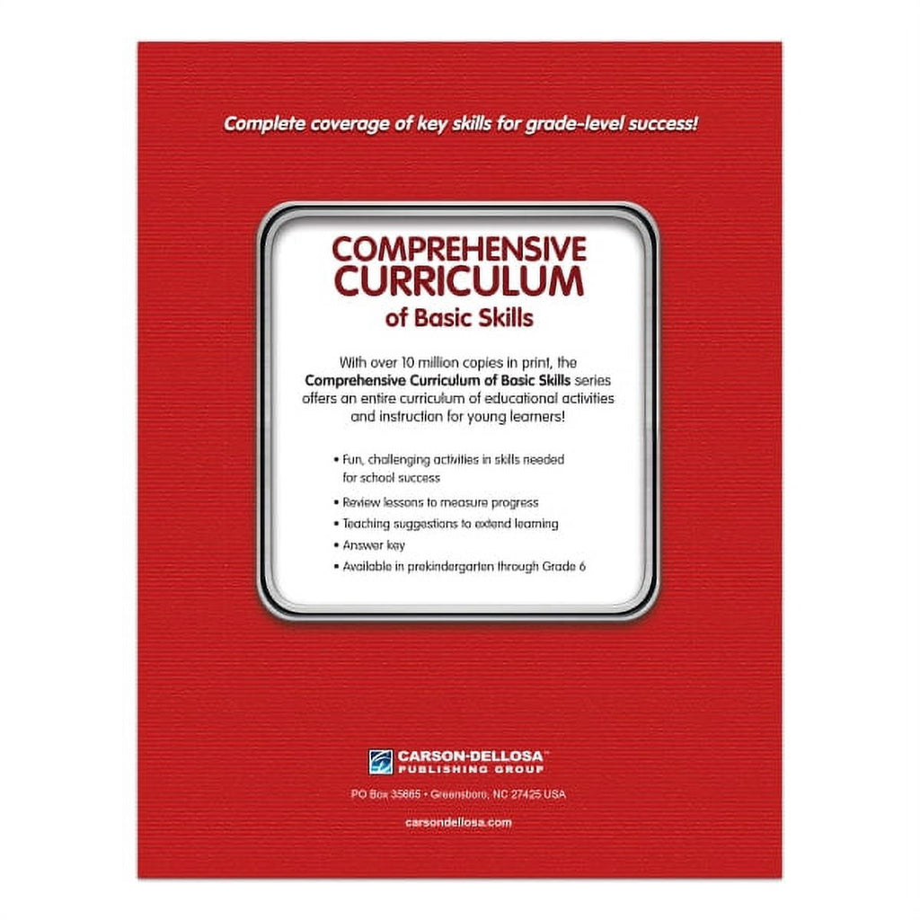 Thinking Kids Comprehensive Curriculum of Basic Skills Grade PK Workbo