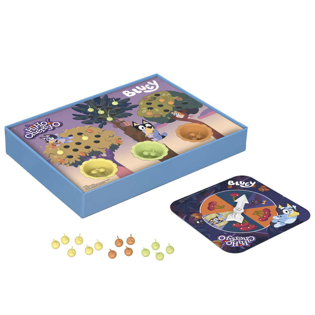 Hi Ho! Cherry-O Bluey Board Game, Counting and Numbers Birthday Gifts,