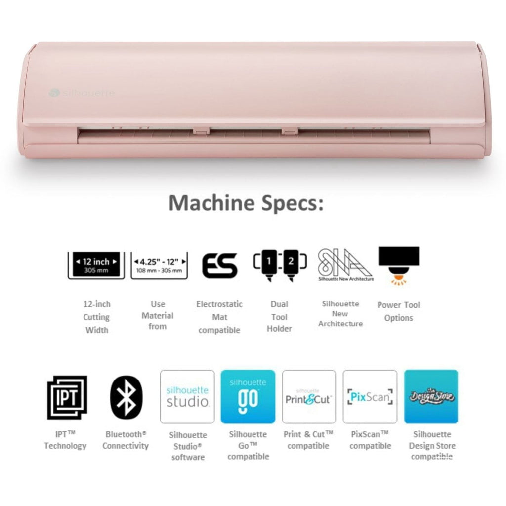 Silhouette Pink Cameo 5α Alpha - 12" Vinyl Cutting Machine