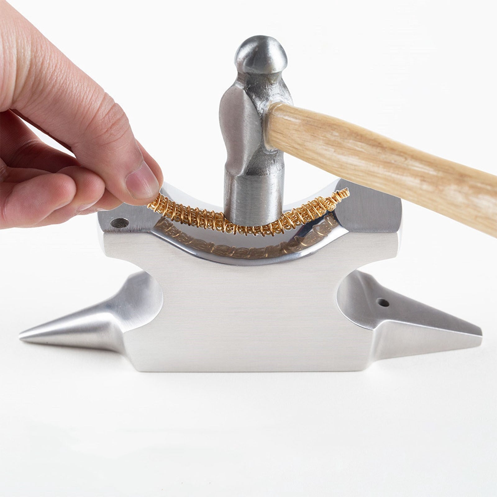 Ecohintz Jewelry Anvil, Stainless Steel Horn Anvil for Jewelry Making