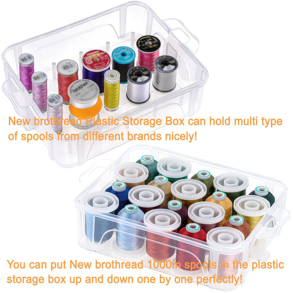 New brothread 40 Colors 500m Embroidery Machine Thread with Plastic St