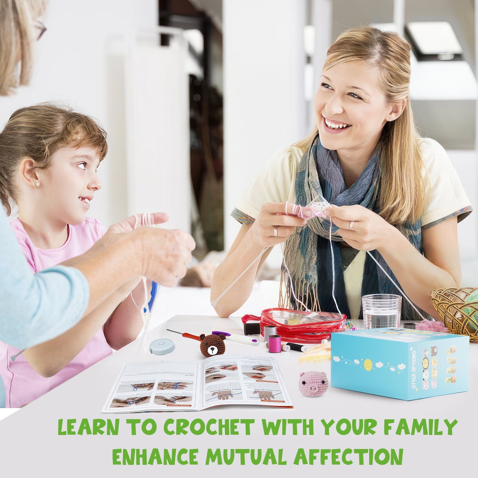 CHENGDAO Crochet Kit for Beginners – 8pcs Cute Animal Collection