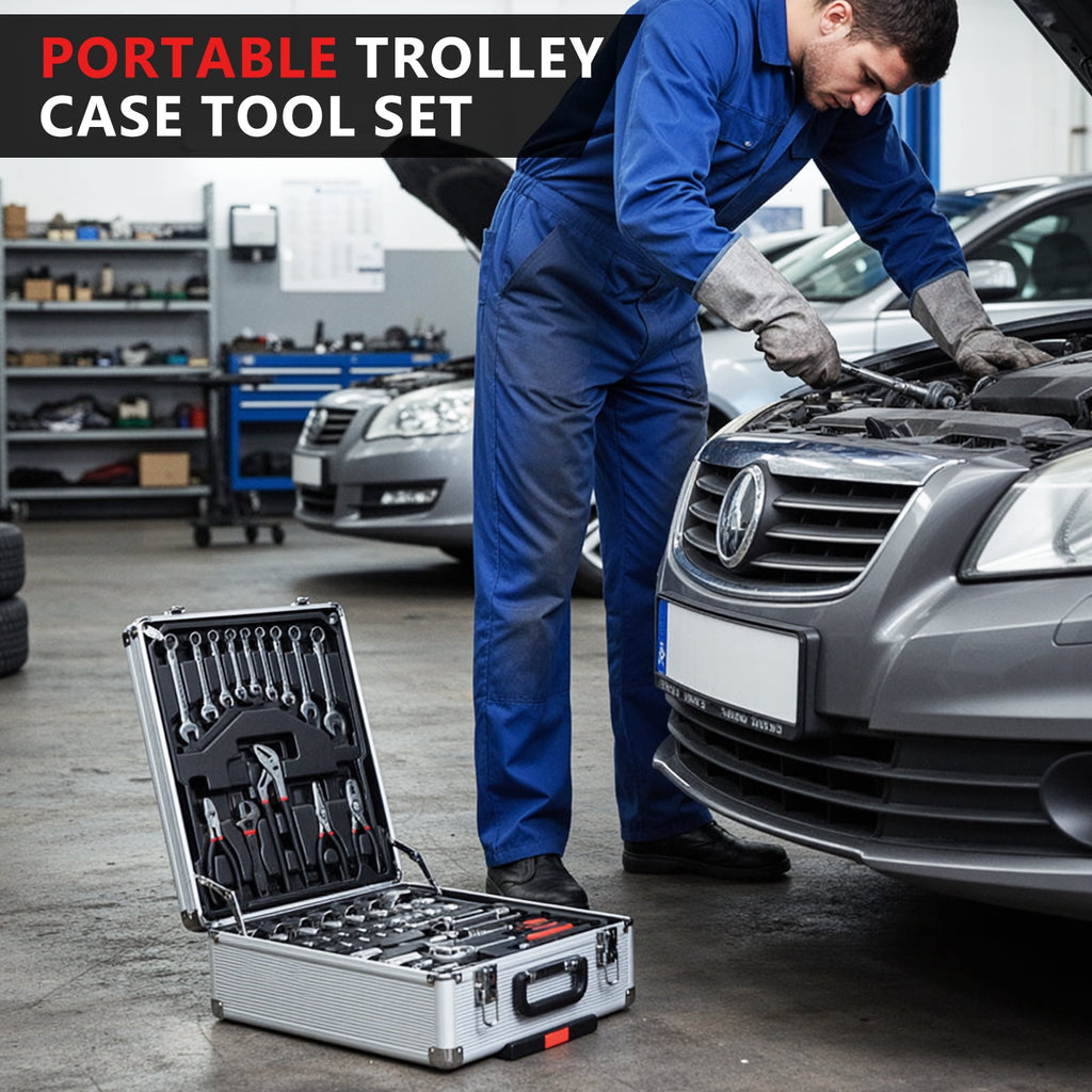 TLGREEN 799pcs Mechanic Tool Set with Trolley Case, Complete Household