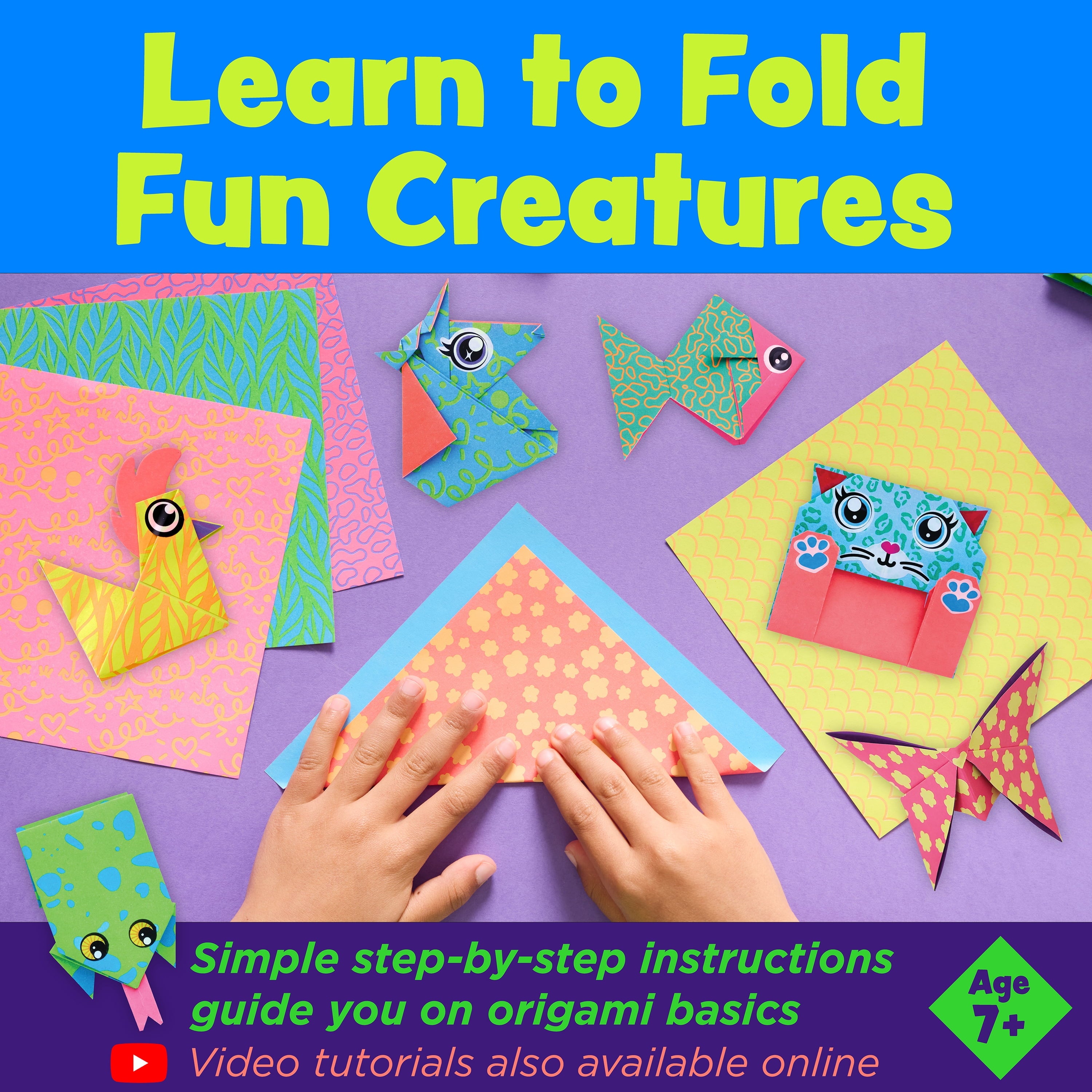 Creativity for Kids Origami Craft: DIY Origami Kit for Kids, 60 Bright