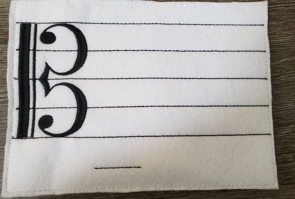 Learn How To Read Music - Quiet game board - music teacher tool- Felt Music Game - Movable Music Notes - alto clef - Music Scale