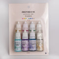 Resin Craft Alcohol Inks in Pink, blue, yellow, turquoise, lime green, gold, white