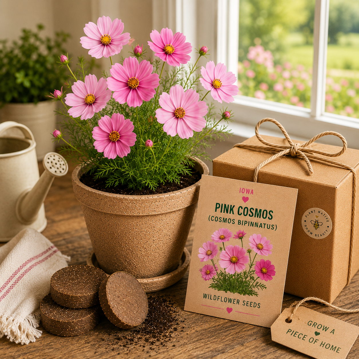 Iowa Pink Cosmos Grow Kit