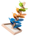 lanema Rainbow Music Tree Toy Wooden Ball Drop For Kids Educational Le