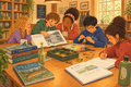 Lonoke Legacy curriculum scene, landscape rectangle format