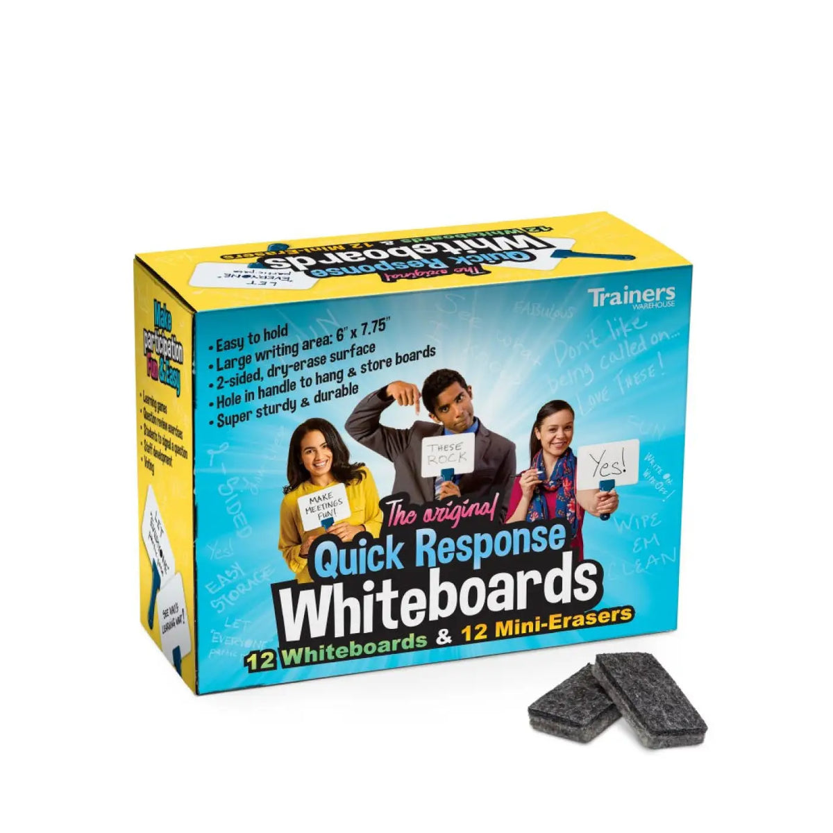Quick Response Answer Boards w/ Erasers (12/set)